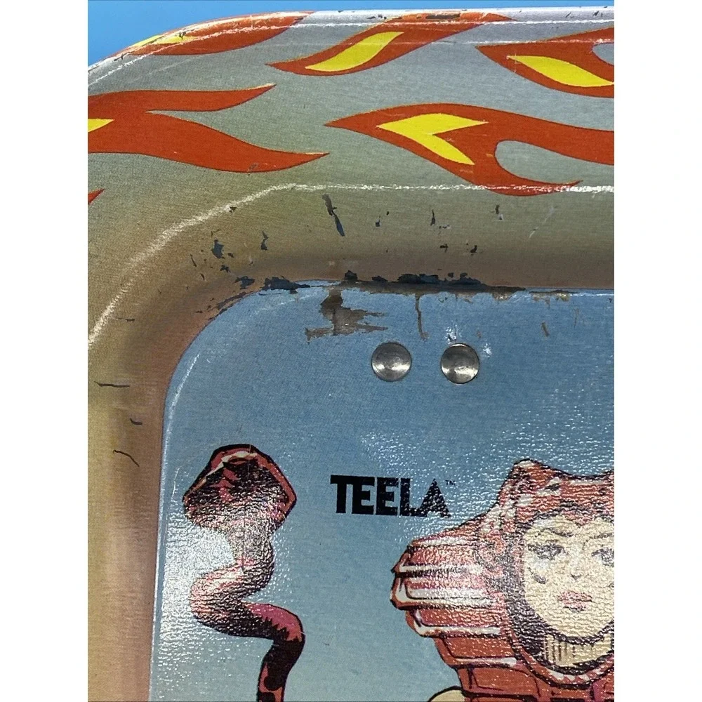 Vintage 1982 Masters of the Universe MOTU Metal TV Tray He-Man Mattel Orko Teela